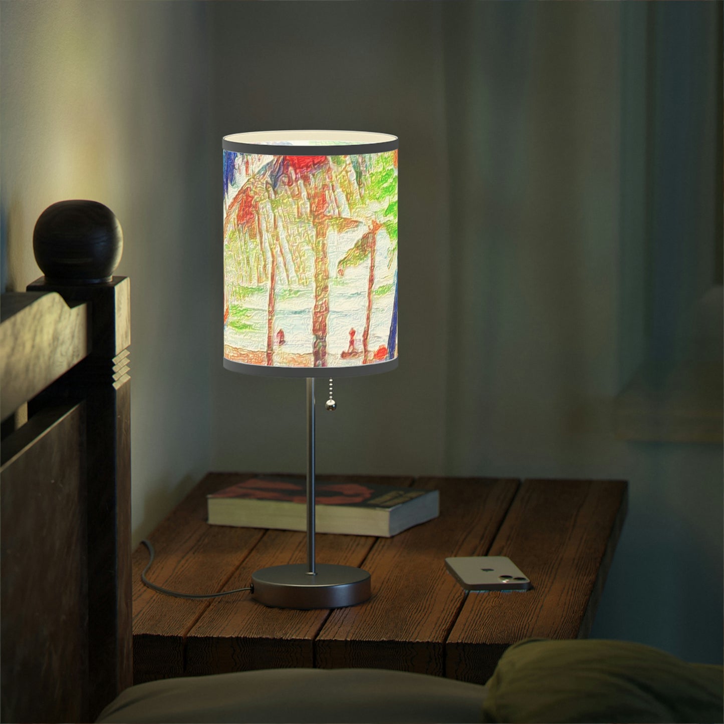 Lamp on a Stand, US|CA plug ... "The Royal Hawai'ian: Waikiki Beach_Beach" ... Honolulu, HI ... Ocotber 2014 (Halloween) ... Original Works ...