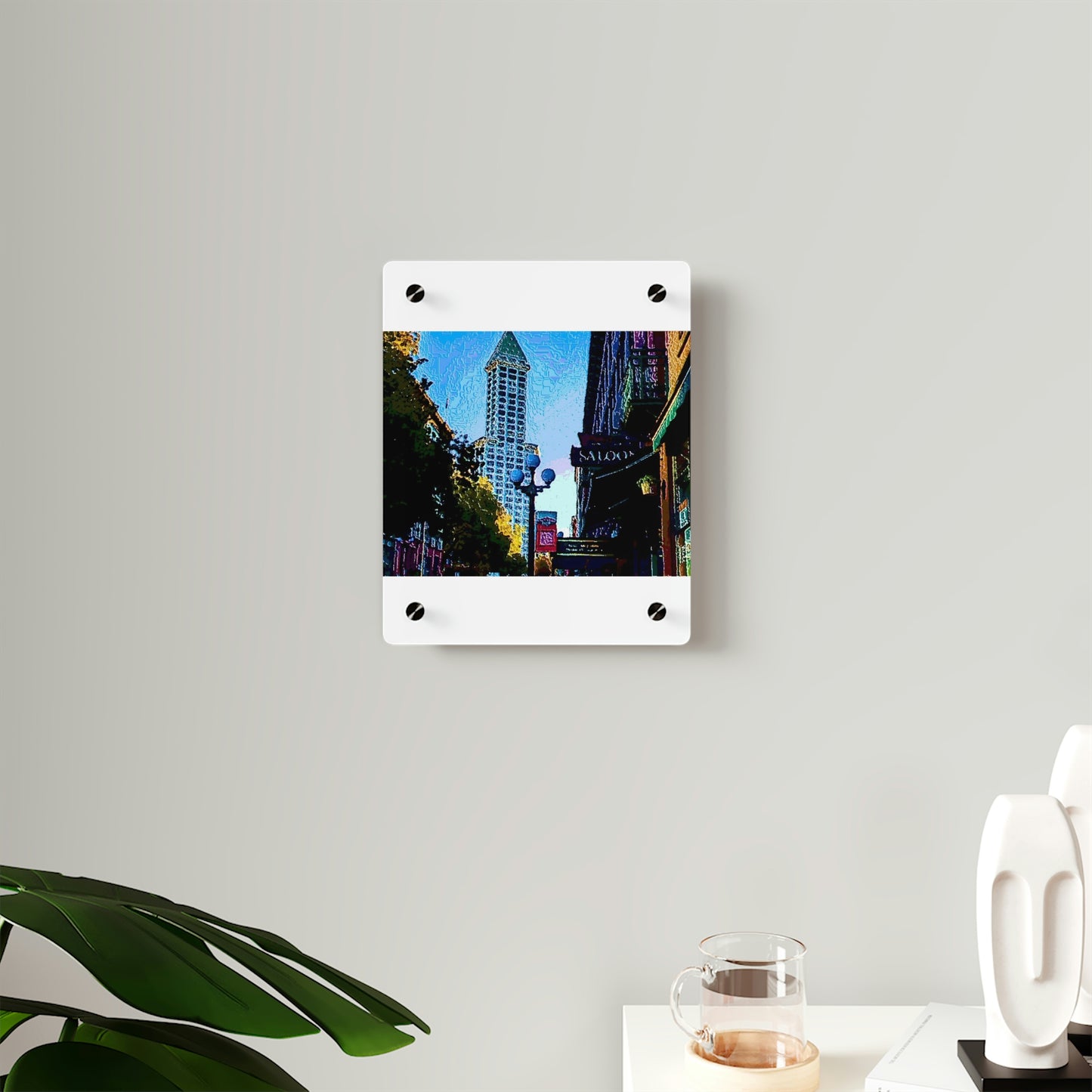 Acrylic Wall Art Panels ...  Pioneer Square & Smith Tower ... 'That World Famous View' ... Colleague Supplied Photo ... Original Works ...