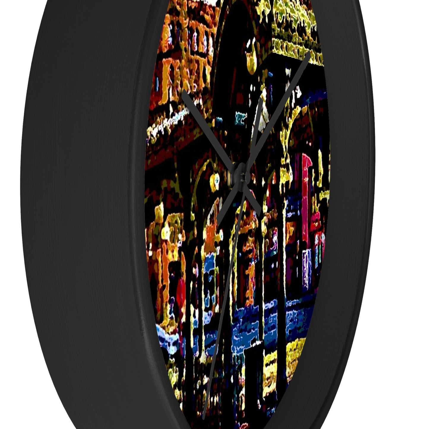Wall clock ... A Very Fine Place To Meet ... To Catch The Bus ... 'To Find A Friend' .. Just-To-Hangout ... Dr FJHolt Base Photo ... Original Works ...