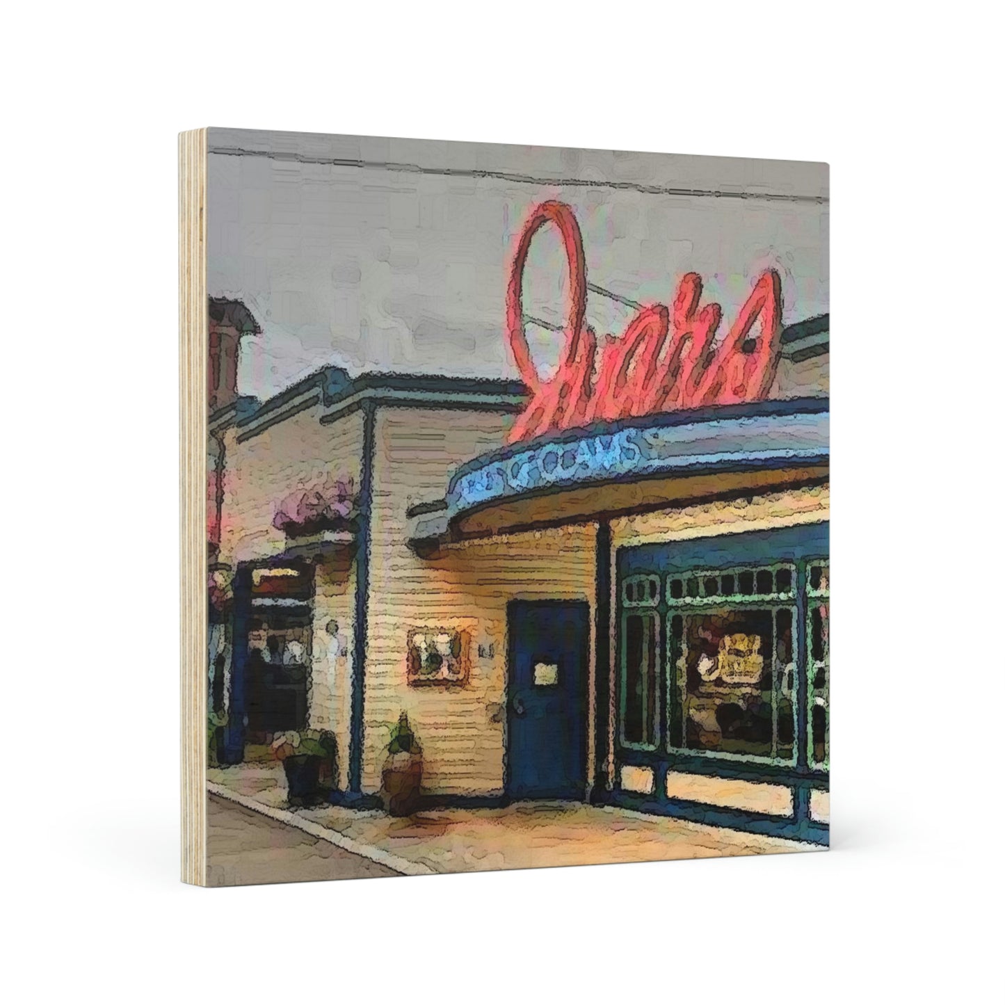 Wood Canvas ...  In-A-Hurry & Stressed? ... Remember: Keep "Clam" ... Clam_Happy ...  'Ivars: Seattle Waterfront' ... Personal Archives ... Original Works ...