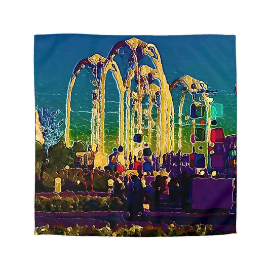 Microfiber Duvet Cover ... "Arches 'Like-No-Other' ... " Seattle World's Fair: 1962. A Family Original ...