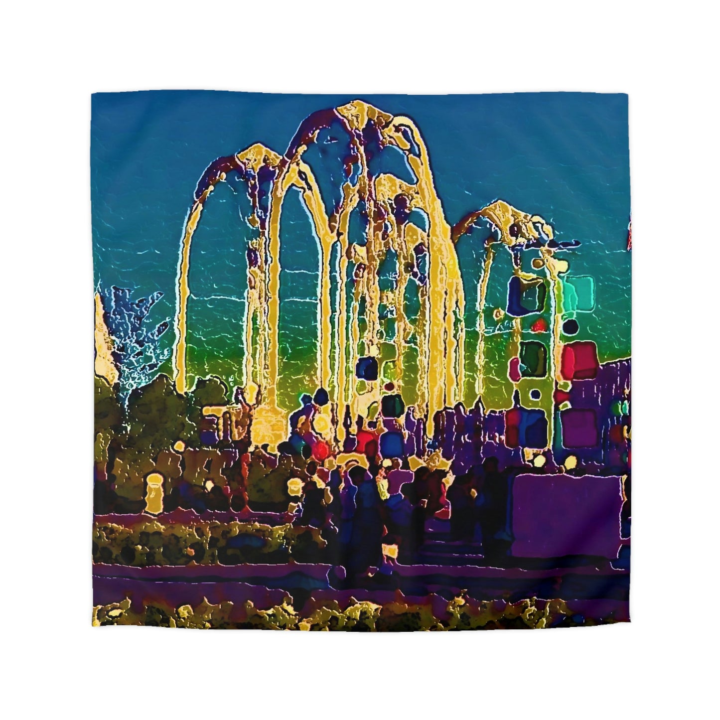 Microfiber Duvet Cover ... "Arches 'Like-No-Other' ... " Seattle World's Fair: 1962. A Family Original ...