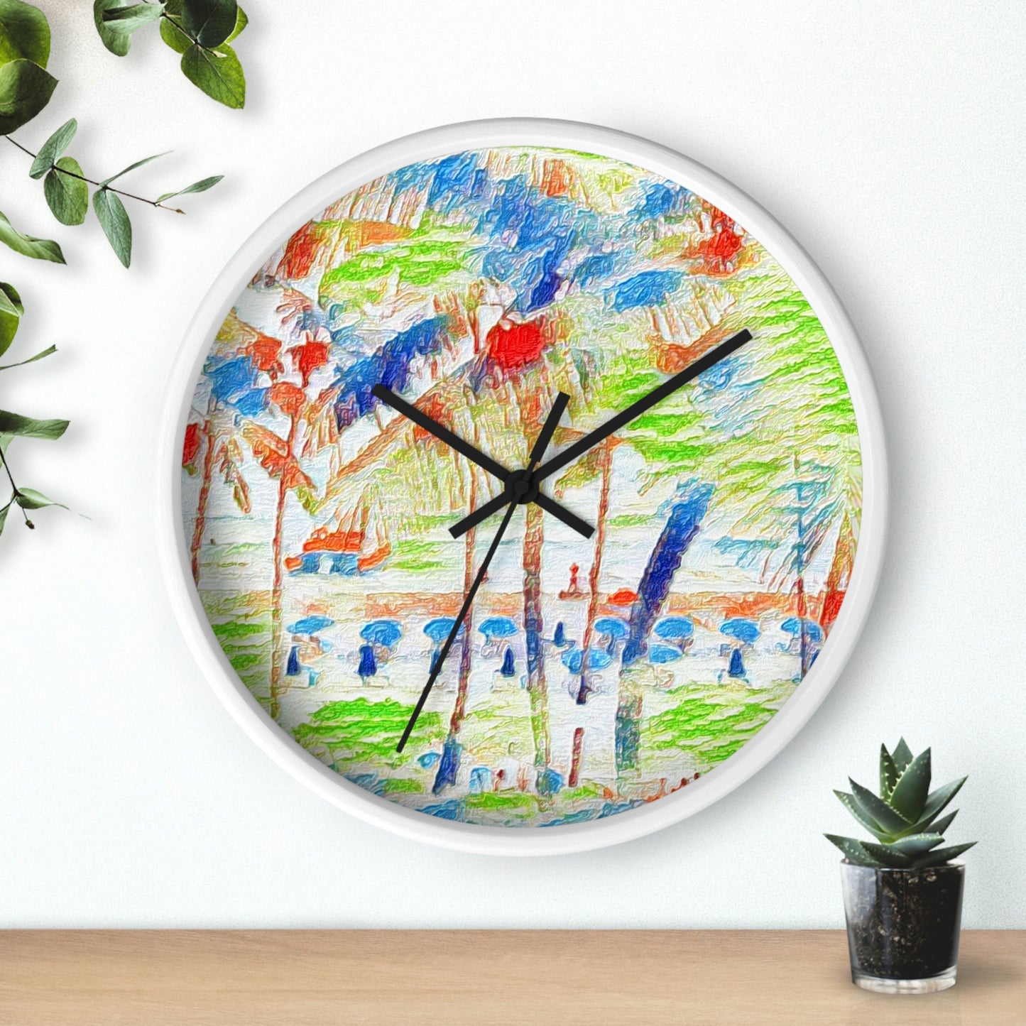 Wall Clock ... "The Royal Hawai'ian: Waikiki Beach_Beach" ... Honolulu, HI ... Ocotber 2014 (Halloween) ... Original Works ...