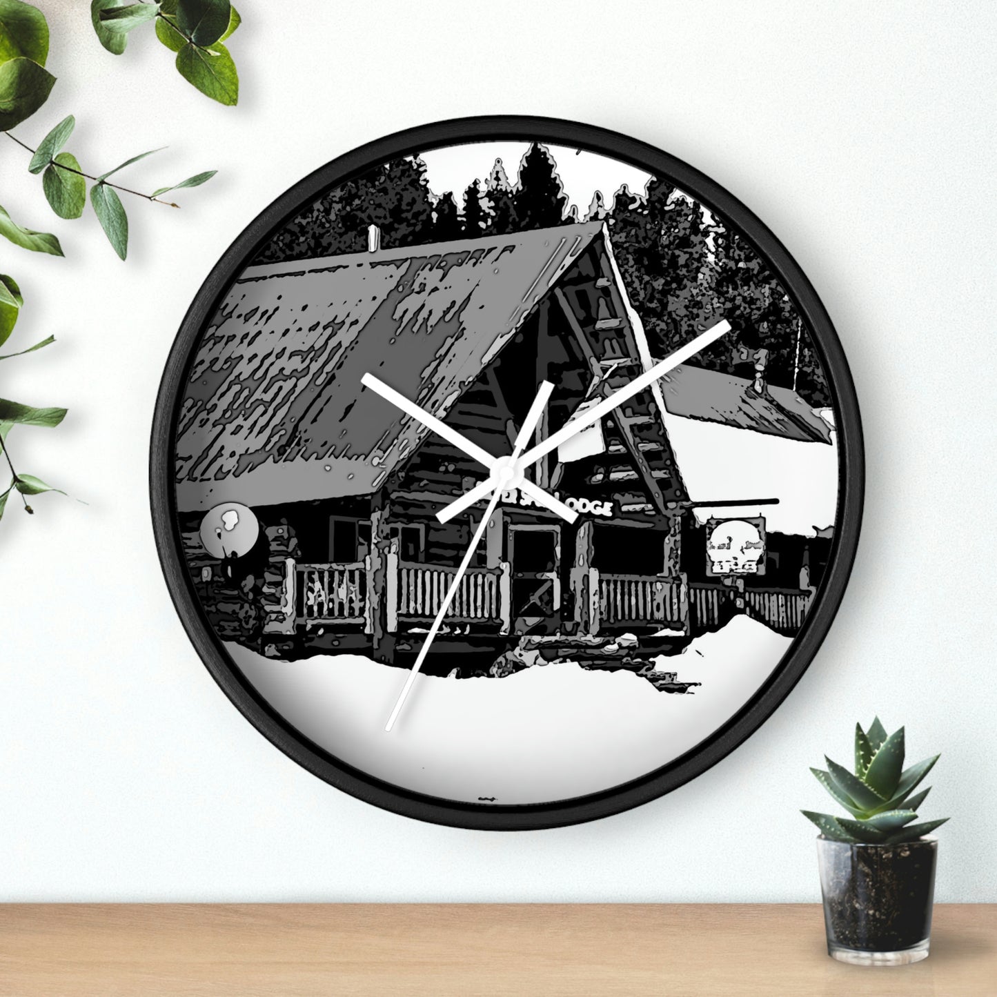 Wall clock ... A Beautiful Lodge & Back-Country Outfitter In A Mountain Town ... 'Dixie, Idaho, November 2022' ... Original Works ...