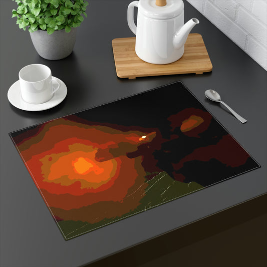 Placemat, 1pc ... Ruger .357 Magnum Early-Morning-Target-Practice ... 'Circa April 2022' ... Original Works ...