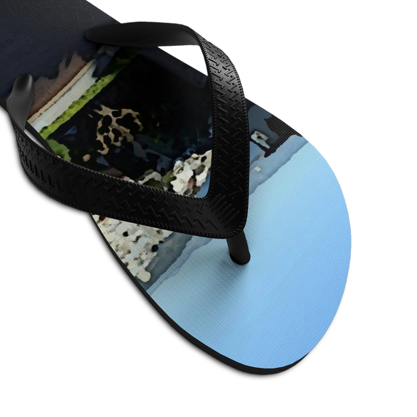 Unisex Flip-Flops  ... "Lombard Street San Francisco, CA, USA" ... Family Archives 1970's ... Original Works ...