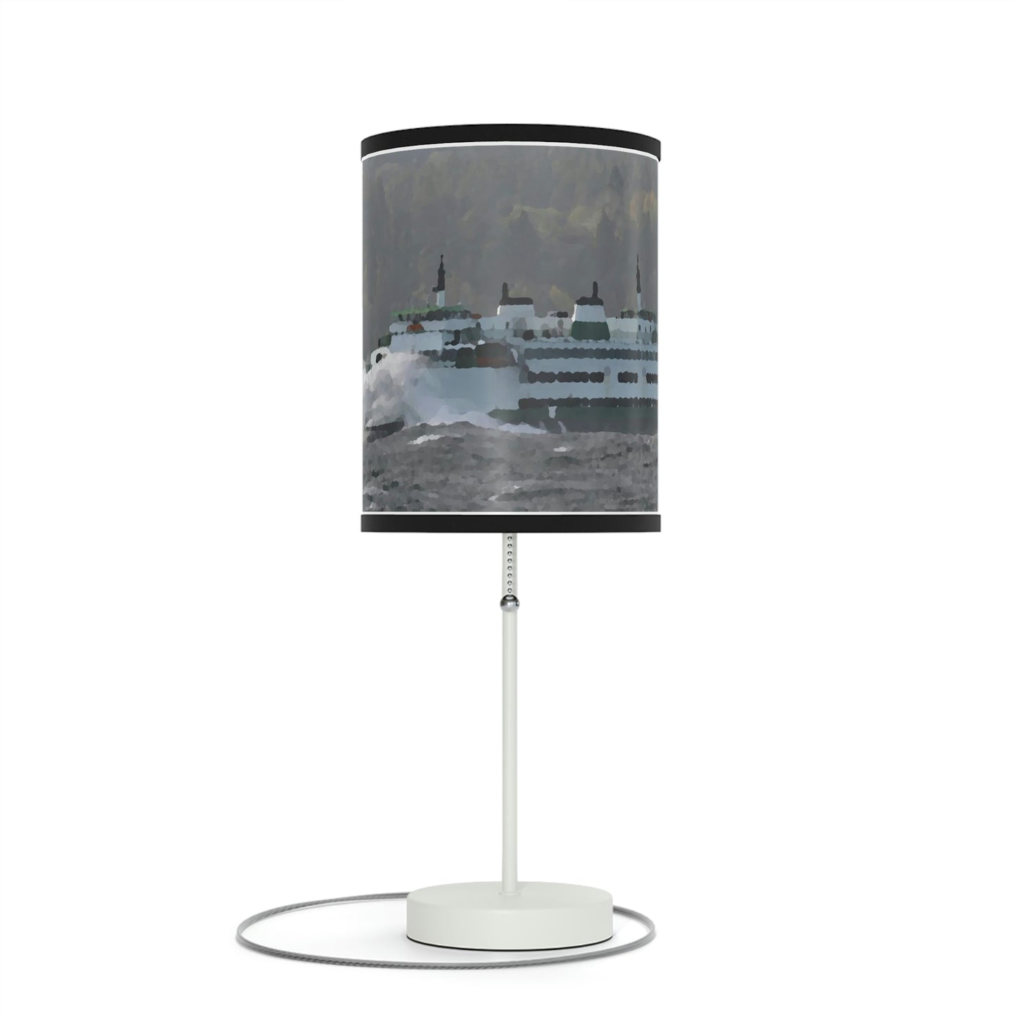 Lamp on a Stand, US|CA plug ... WADOT Ferry Crossing ... "A Very Rough Day" ... Mulkiteo Route ... Family Archives ... Early 1990's' ... Original Works ...