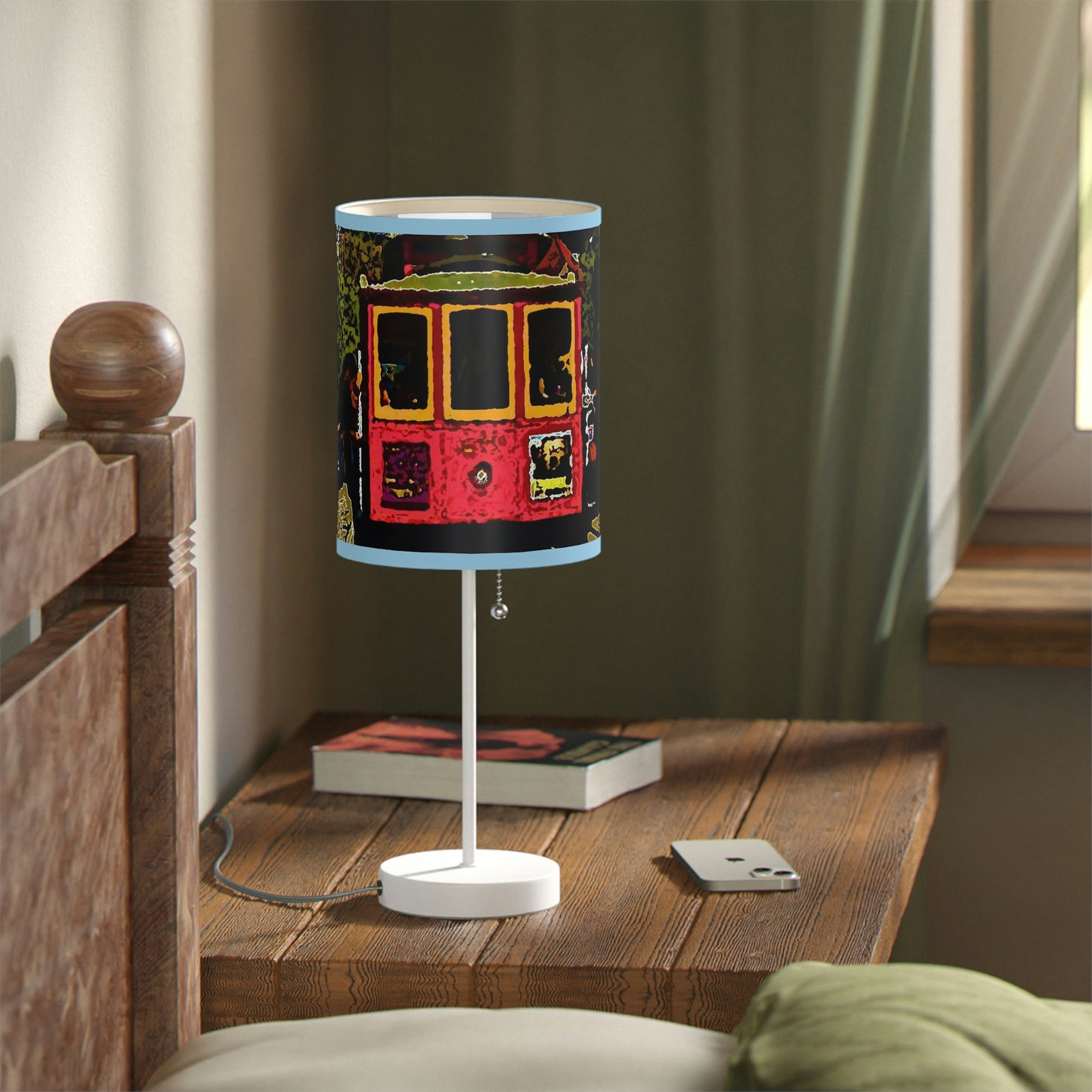 Lamp on a Stand, US|CA plug ... San Francisco ... 'A Rice-A-Roni-A-San Francisco Treat' ... "A Cable Car Classic" ... Family Archives: 1973 ... Original Works ...