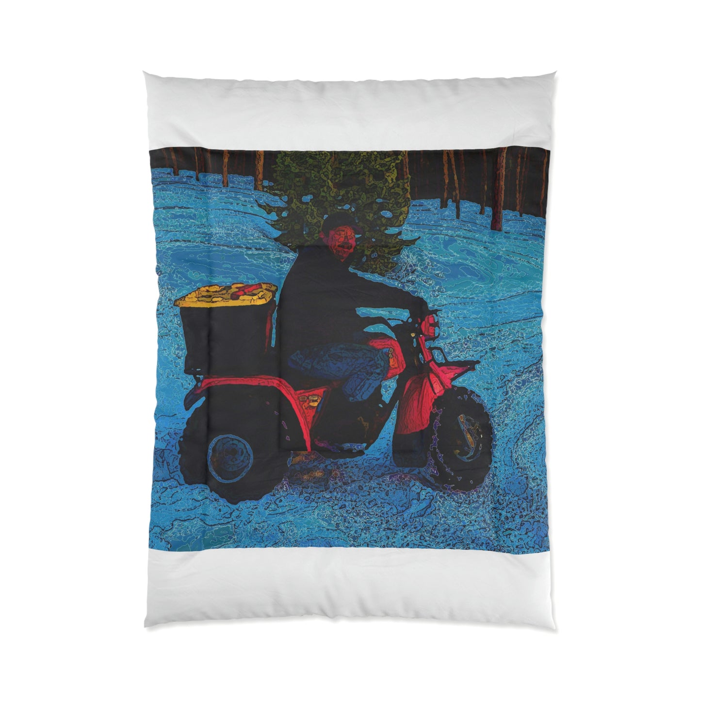Comforter ... There's 2-Wheelin ... There's 4-Wheelin ... 'And-Of-Course' ... "There's 3-Wheelin-In-The-Snow" ...  Original Works ...