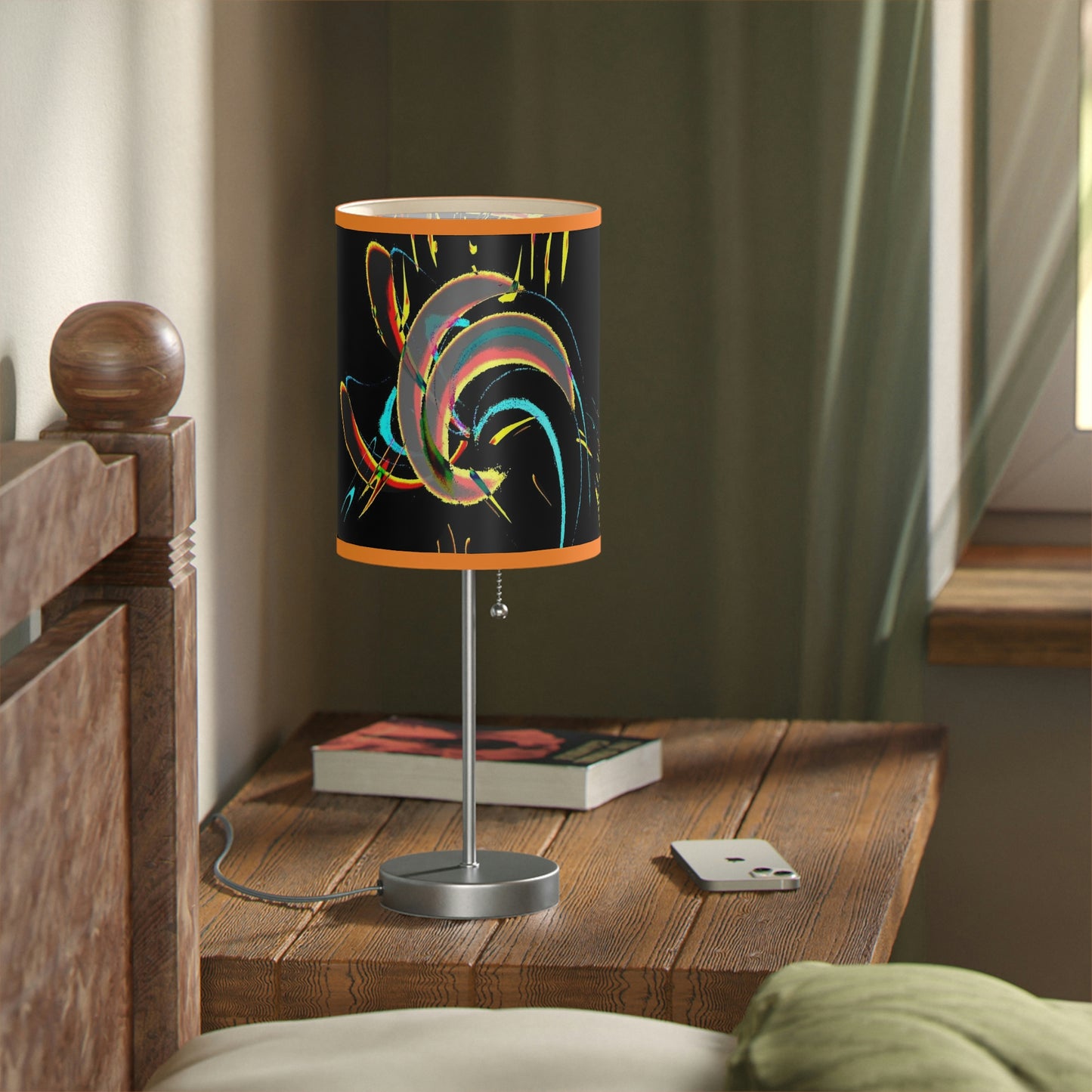 Lamp on a Stand, US|CA plug ... "Waning Moon" ... Central Idaho ... October 2022 ... Rendering Time: 22 Hours ... Original Works ...