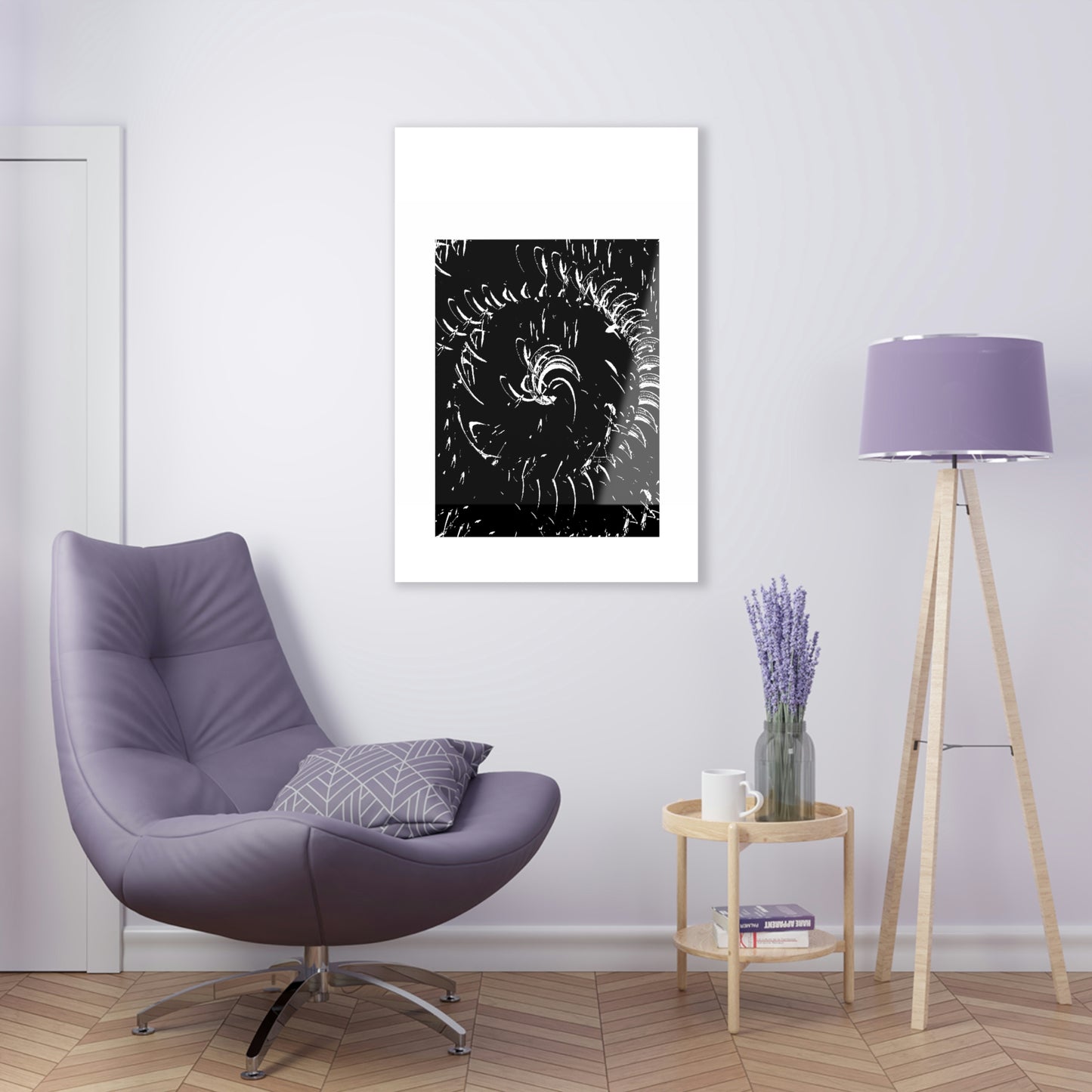 Acrylic Prints ... "Waning Moon" ... Central Idaho ... October 2022 ... Rendering Time: 22 Hours ... Original Works ...
