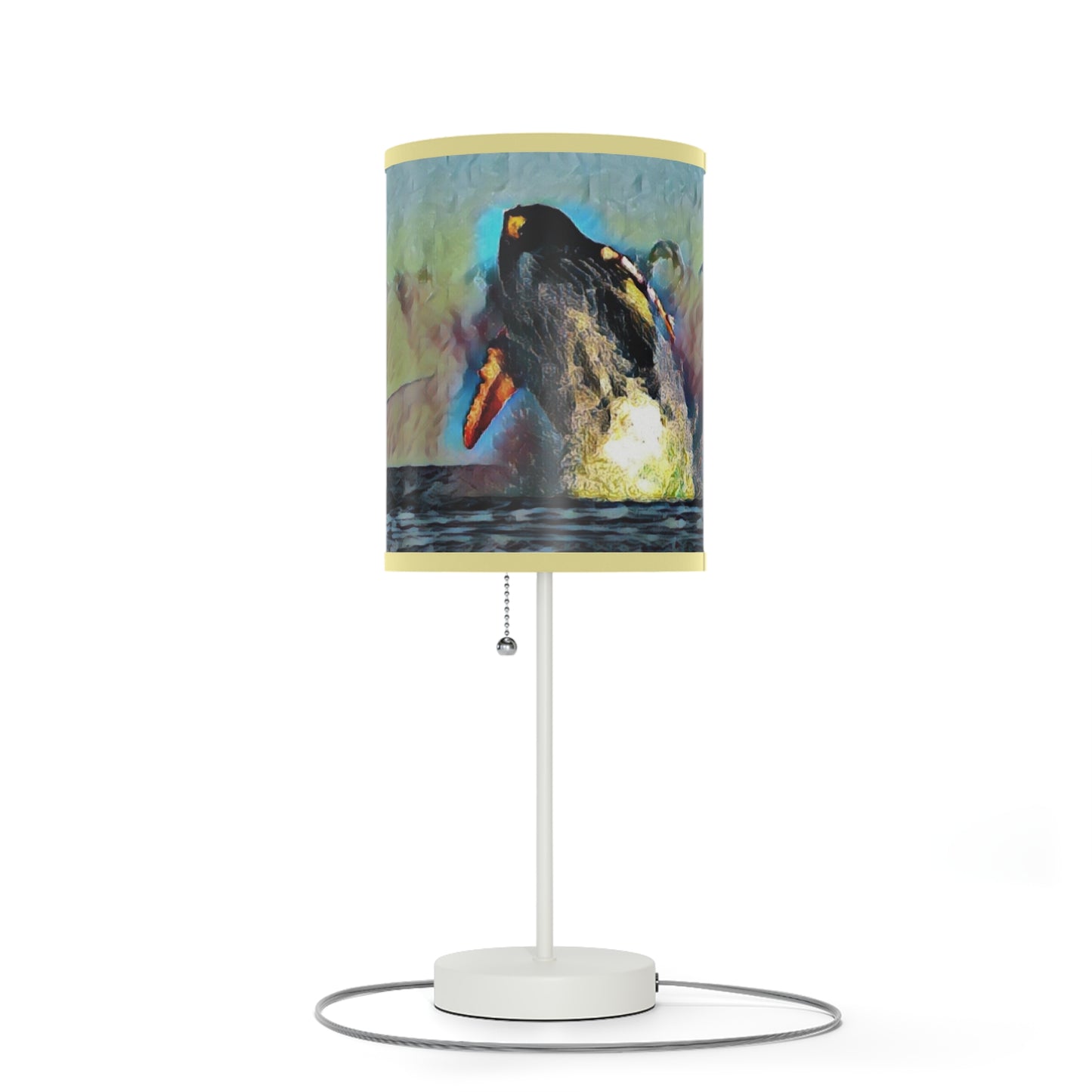 Lamp on a Stand, US|CA plug ... An Extraordinary Humpback Breach ... 'With Explosive Energy' ... Family Archives (KPH) ... Circa: 21st Century. Maui, HI ... Original Works ...