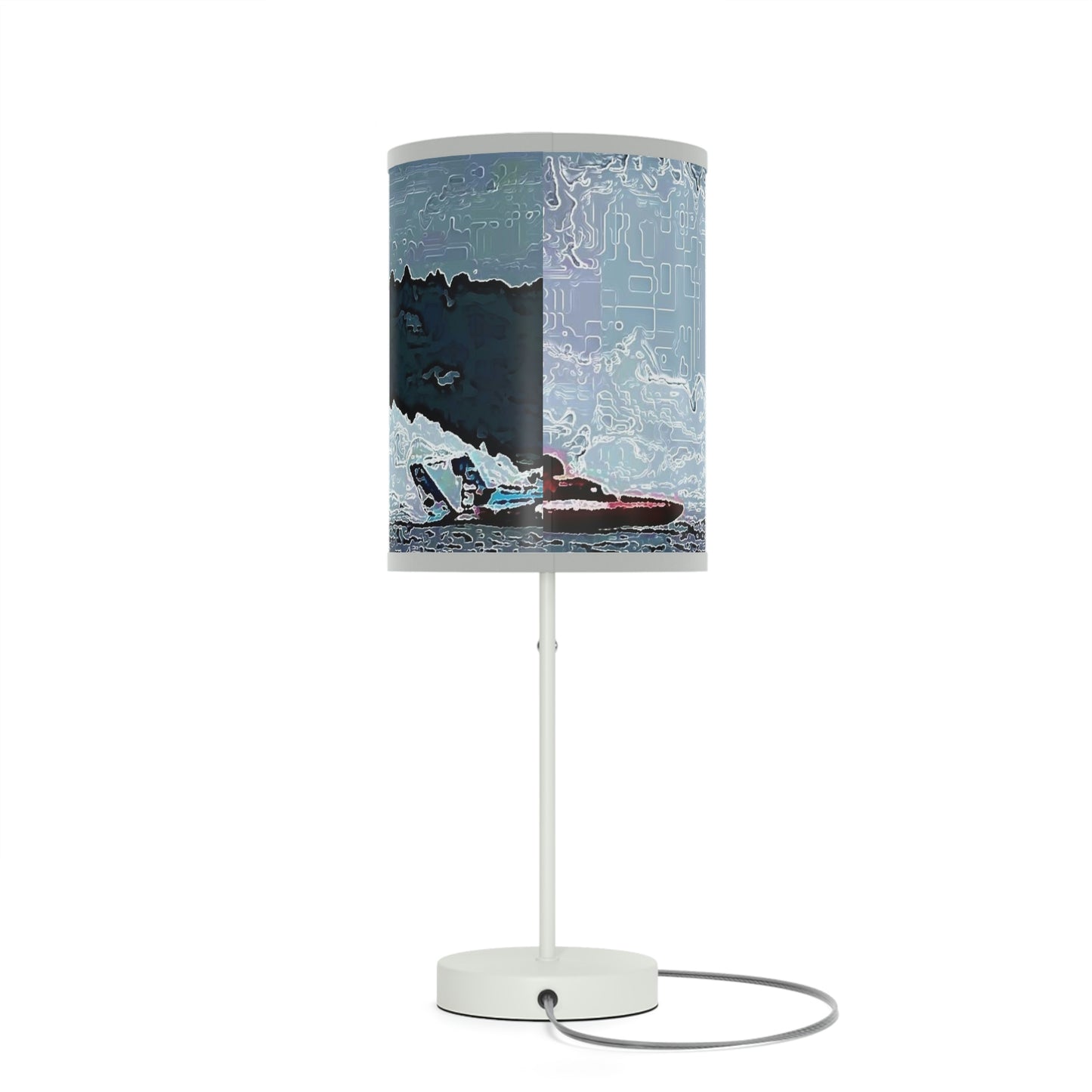 Lamp on a Stand, US|CA plug ... Seattle Columbia Cup On Lake Washington ... "Dave Wilcox Heads For The Win" ... Associate Gift-Photo ... Original Works ...