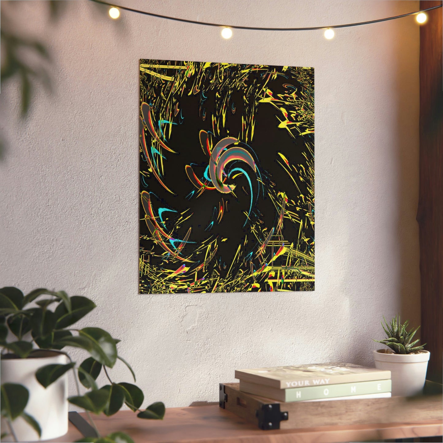 Aluminum Composite Panels ... "Waning 1/8 Moon" ... Central Idaho ... Late-Autumn 2021 ... Renedering Time: 18 Hours ... Original Works ... Mandelbrot & Julian Fractals & Illusions ...