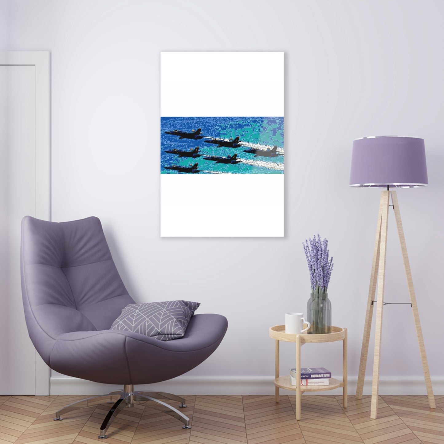 Acrylic Prints ... Seattle Seafair ..."Blue Angels Run Over Lake Washington" ... Circa Mid 1980's ... Dr FJ Holt ... Original Works ...