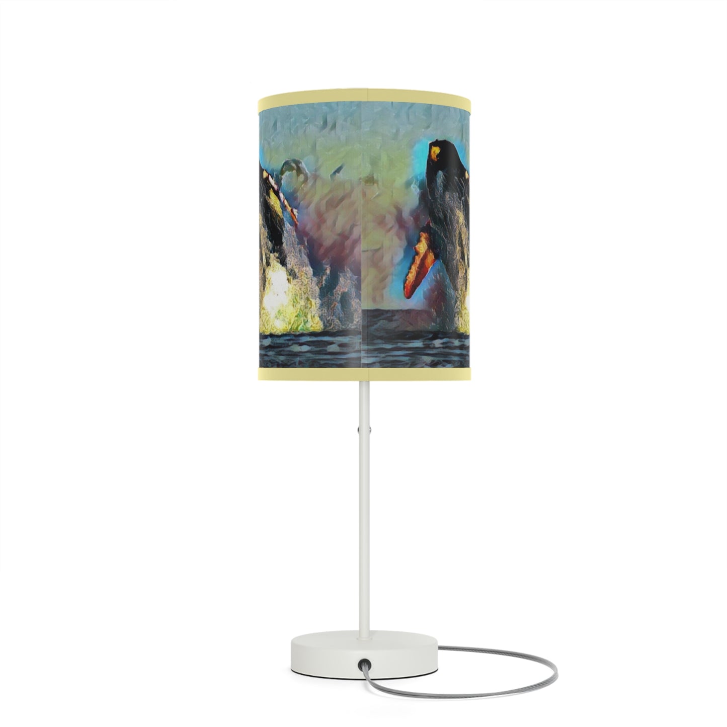 Lamp on a Stand, US|CA plug ... An Extraordinary Humpback Breach ... 'With Explosive Energy' ... Family Archives (KPH) ... Circa: 21st Century. Maui, HI ... Original Works ...