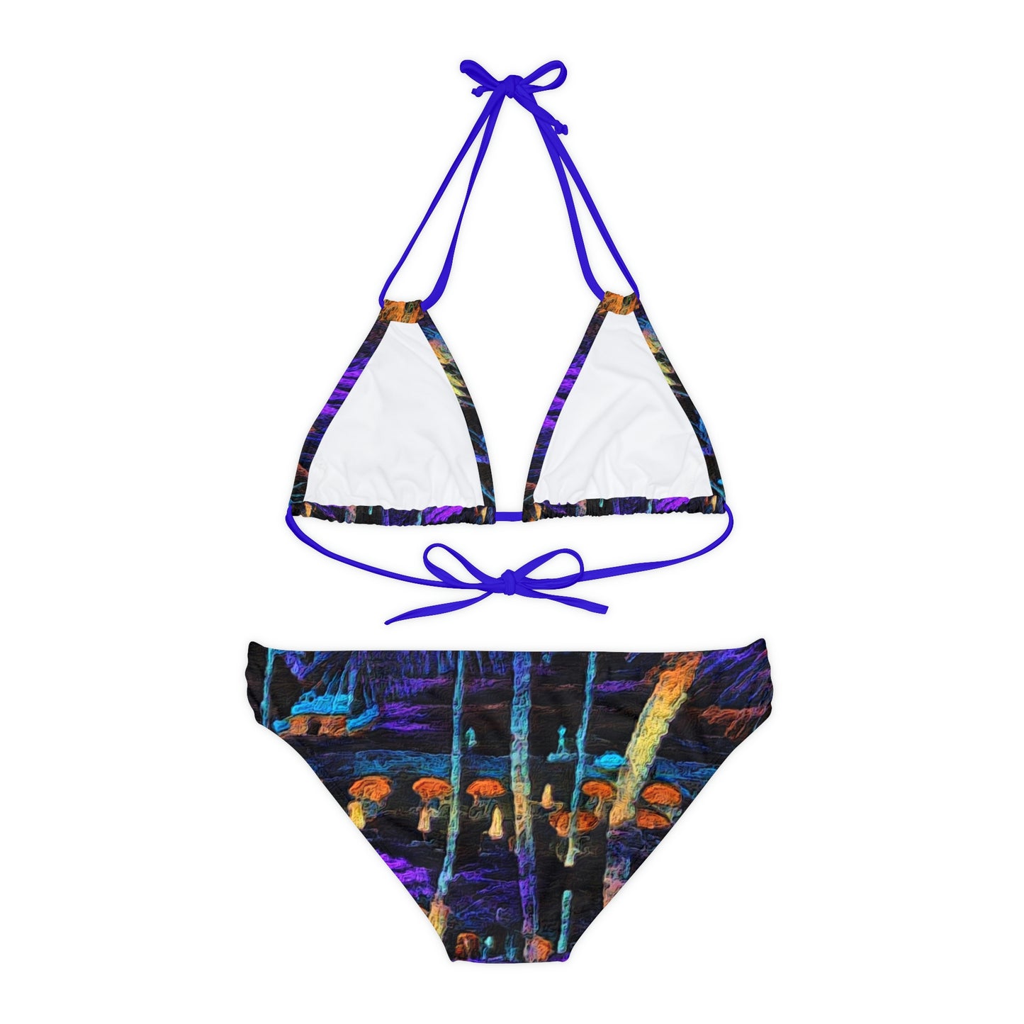 Strappy Bikini Set (AOP) ... "The Royal Hawai'ian: Waikiki Beach_Beach" ... Honolulu, HI ... Ocotber 2014 (Halloween) ... Original Works ...
