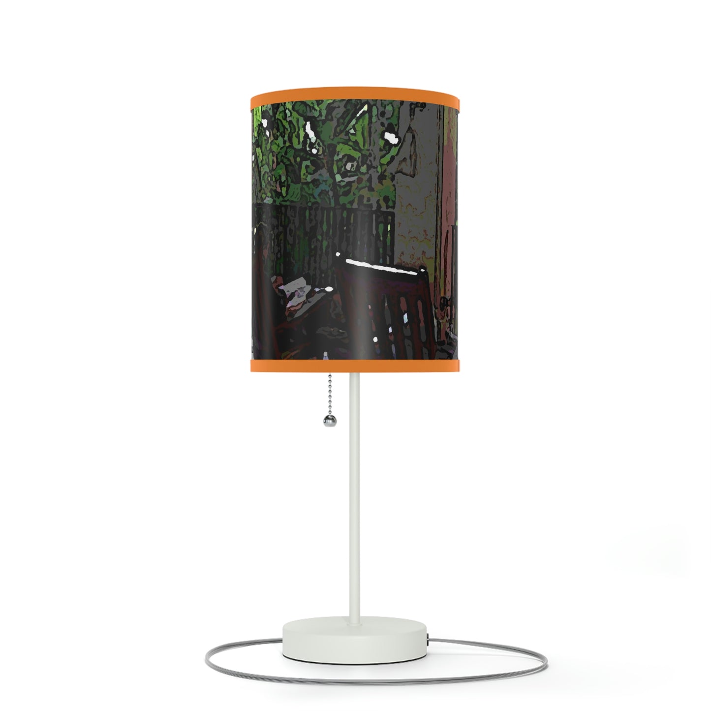 Lamp on a Stand, US|CA plug ...Lanai & Rocking Chairs At: 'The Pink Palace' ... The Royal Hawai'ian ... Honolulu, HI ... '27Oct2014' ... Original Works ...