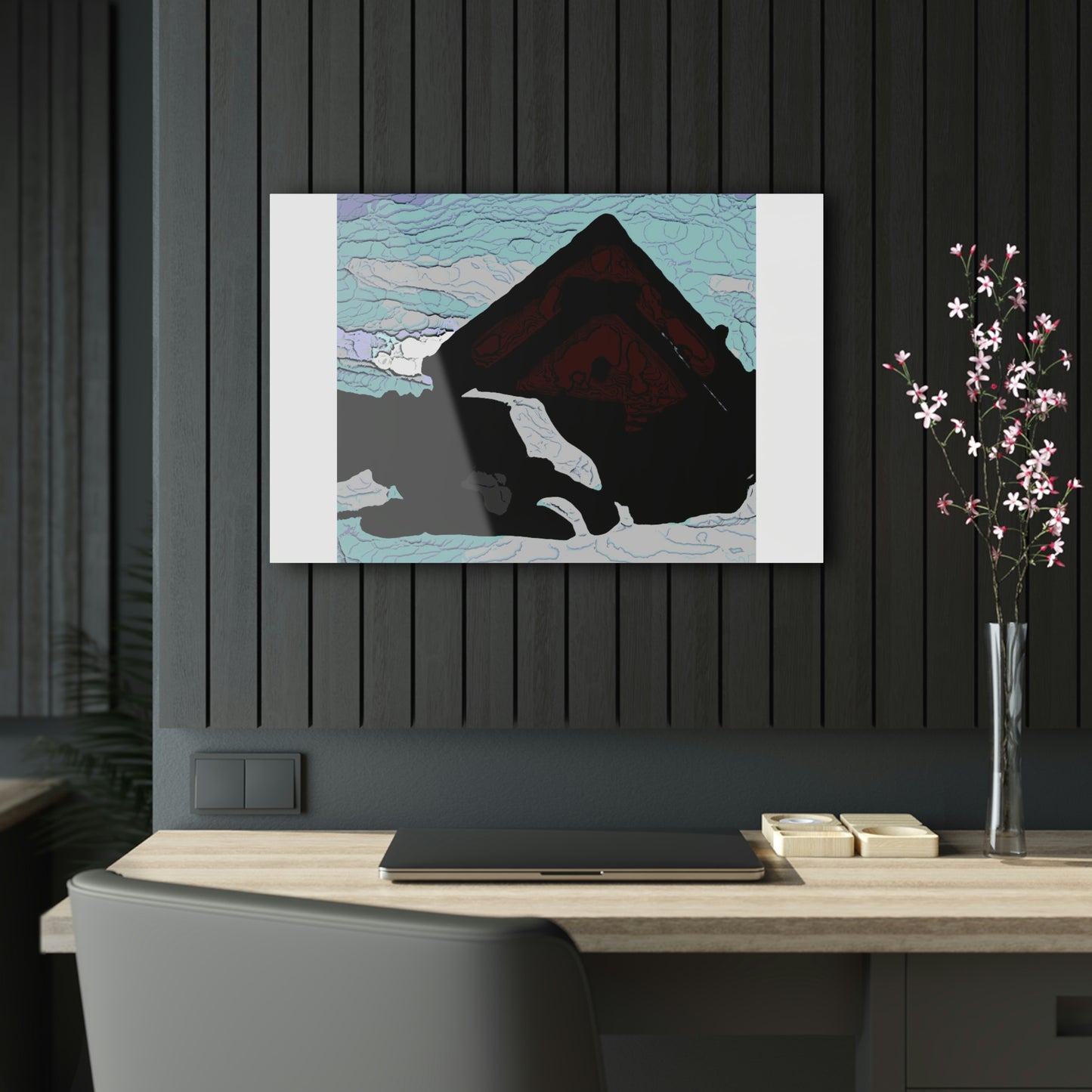 Acrylic Prints ... After An Intense Snow Storm ... 'Digging Out' ... A Vehicle & Cabin "In The Mountains" ... March 2023 ... Original Works ...