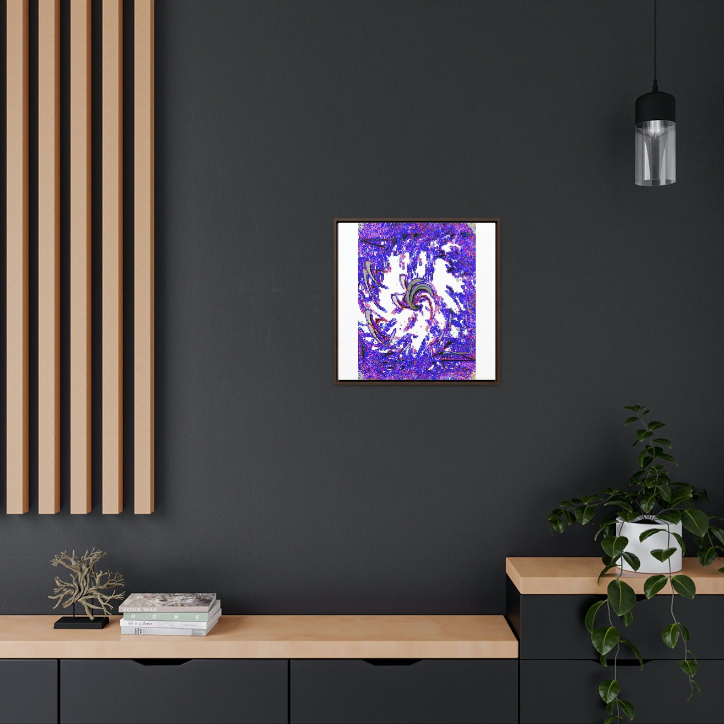 Gallery Canvas Wraps, Square Frame ... "Waning Moon" ... Central Idaho ... October 2022 ... Rendering Time: 22 Hours ... Original Works ...