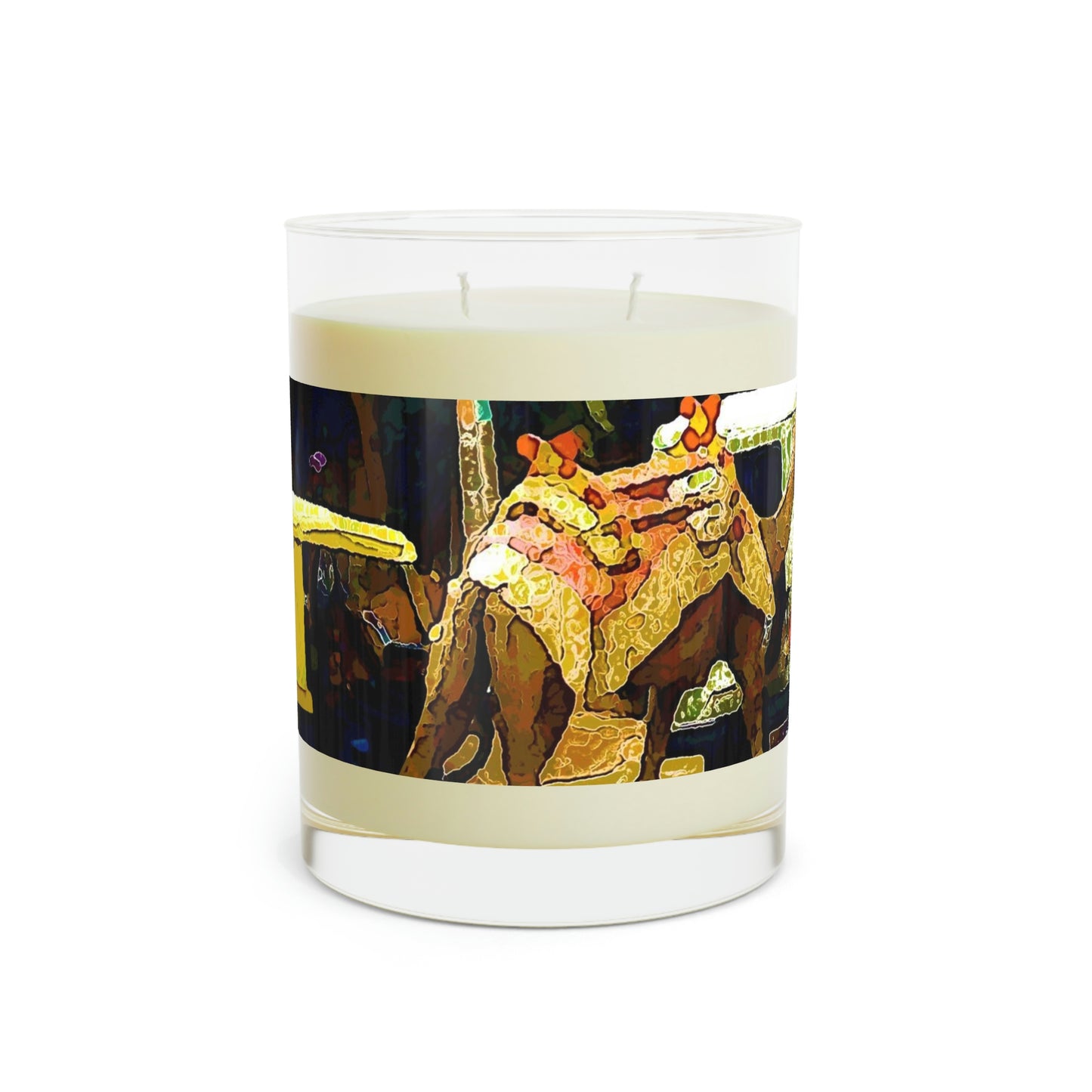 Scented Candle - Full Glass, 11oz ... "Truckin'-Up-To-Buffalo ... 'Oops - Wrong Country' ... Truckin'-Up-To-New Delll -'E' ... " ... (Delhi, India) ... 5July2007. Original Works ...