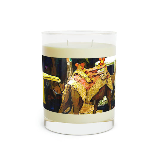Scented Candle - Full Glass, 11oz ... "Truckin'-Up-To-Buffalo ... 'Oops - Wrong Country' ... Truckin'-Up-To-New Delll -'E' ... " ... (Delhi, India) ... 5July2007. Original Works ...
