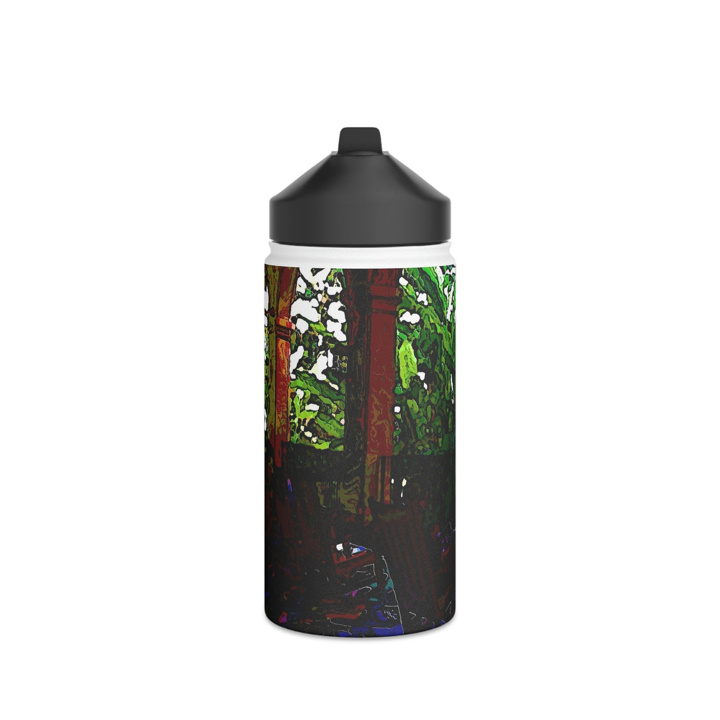 Stainless Steel Water Bottle, Standard Lid ... Lanai & Rocking Chairs At: 'The Pink Palace' ... The Royal Hawai'ian ... Honolulu, HI ... '27Oct2014' ... Original Works ...