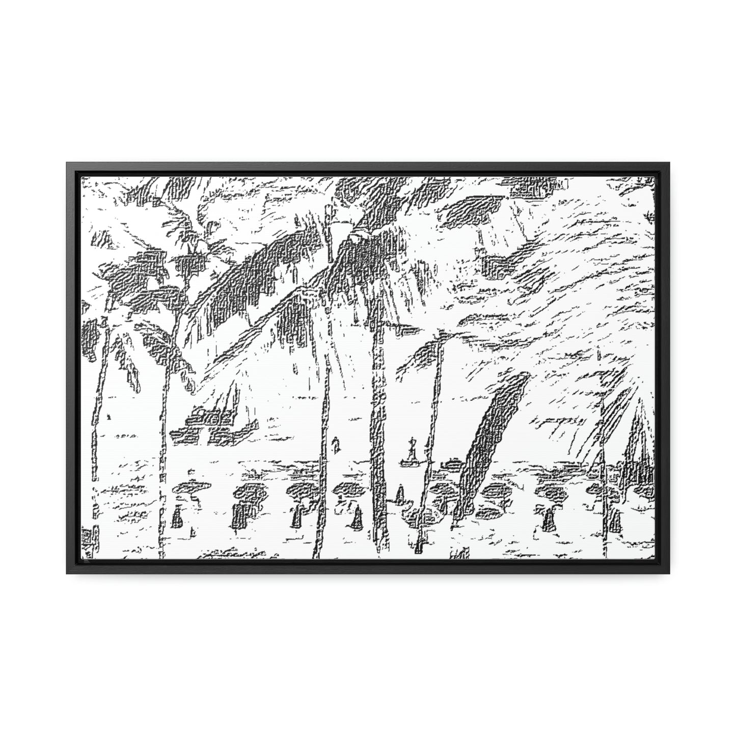 Gallery Canvas Wraps, Horizontal Frame ... "The Royal Hawai'ian: Waikiki Beach_Beach" ... Honolulu, HI ... Ocotber 2014 (Halloween) ... Original Works ...