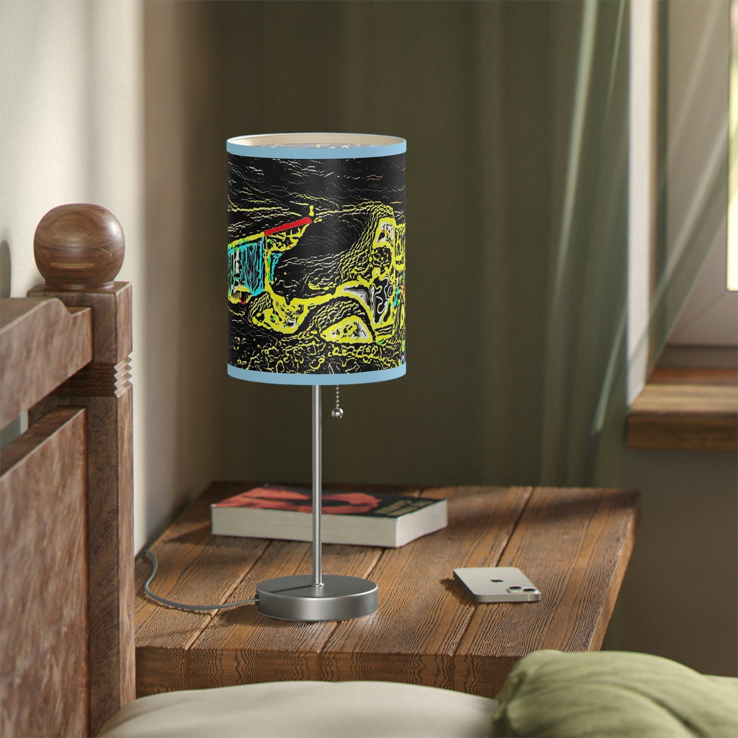 Lamp on a Stand, US|CA plug ... "Snow Vehicle In Snow Storm At-Rest" ... Circa 12Mar23 ... Central Idaho ... 18-Hours Rendering Time: Original Works ...