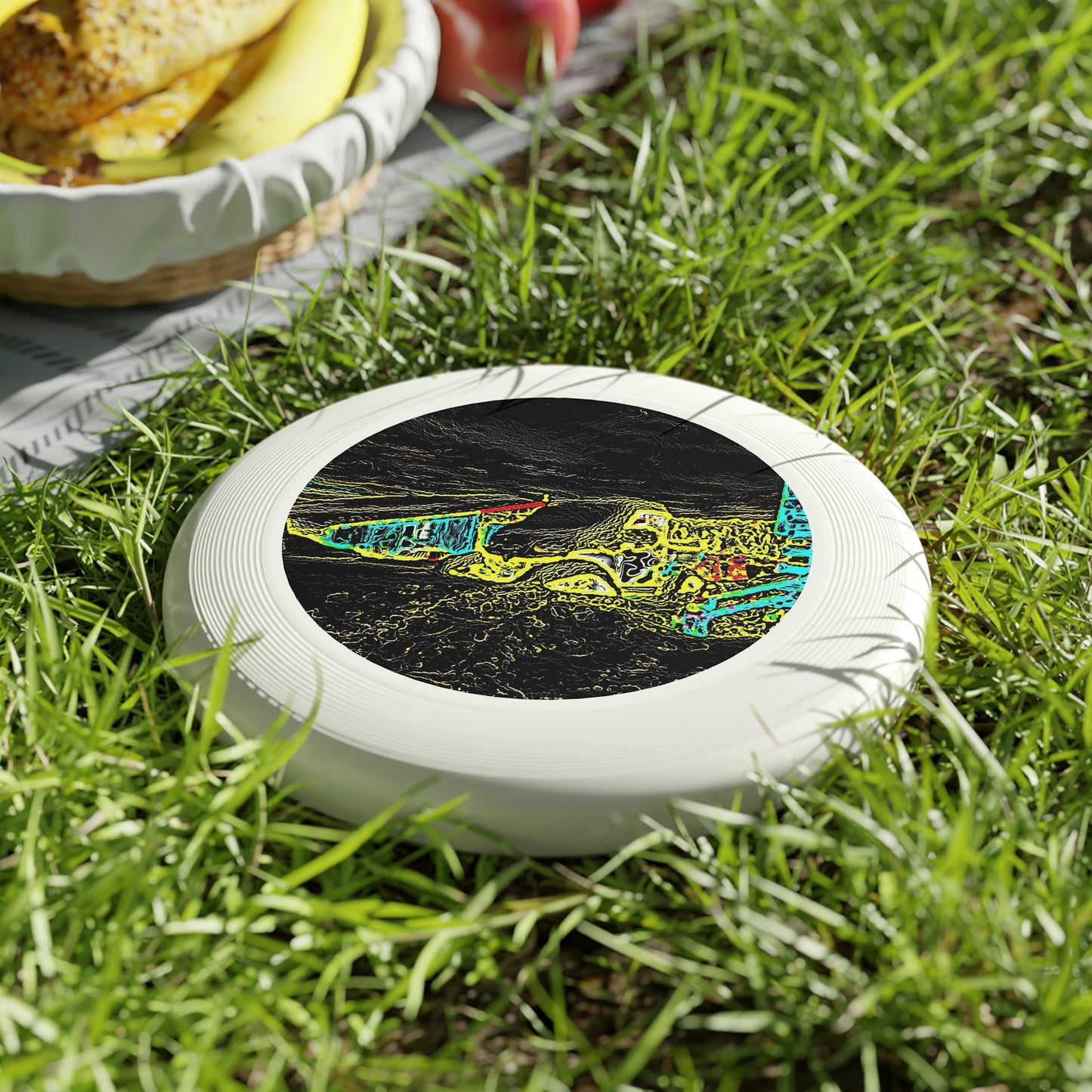 Wham-O Frisbee ... "Snow Vehicle In Snow Storm At-Rest" ... Circa 12Mar23 ... Central Idaho ... 18-Hours Rendering Time: Original Works ...