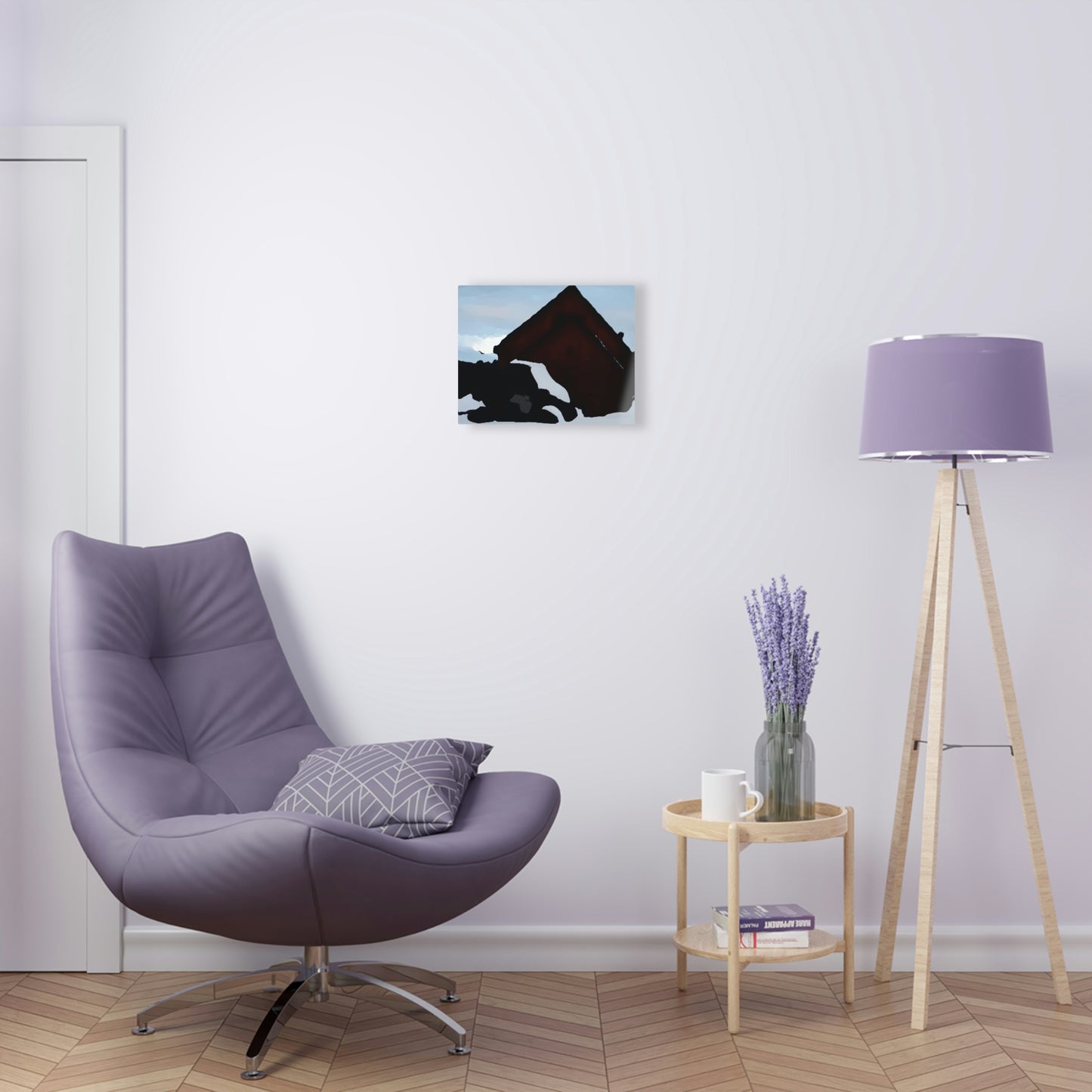 Acrylic Prints ... After An Intense Snow Storm ... 'Digging Out' ... A Vehicle & Cabin "In The Mountains" ... March 2023 ... Original Works ...