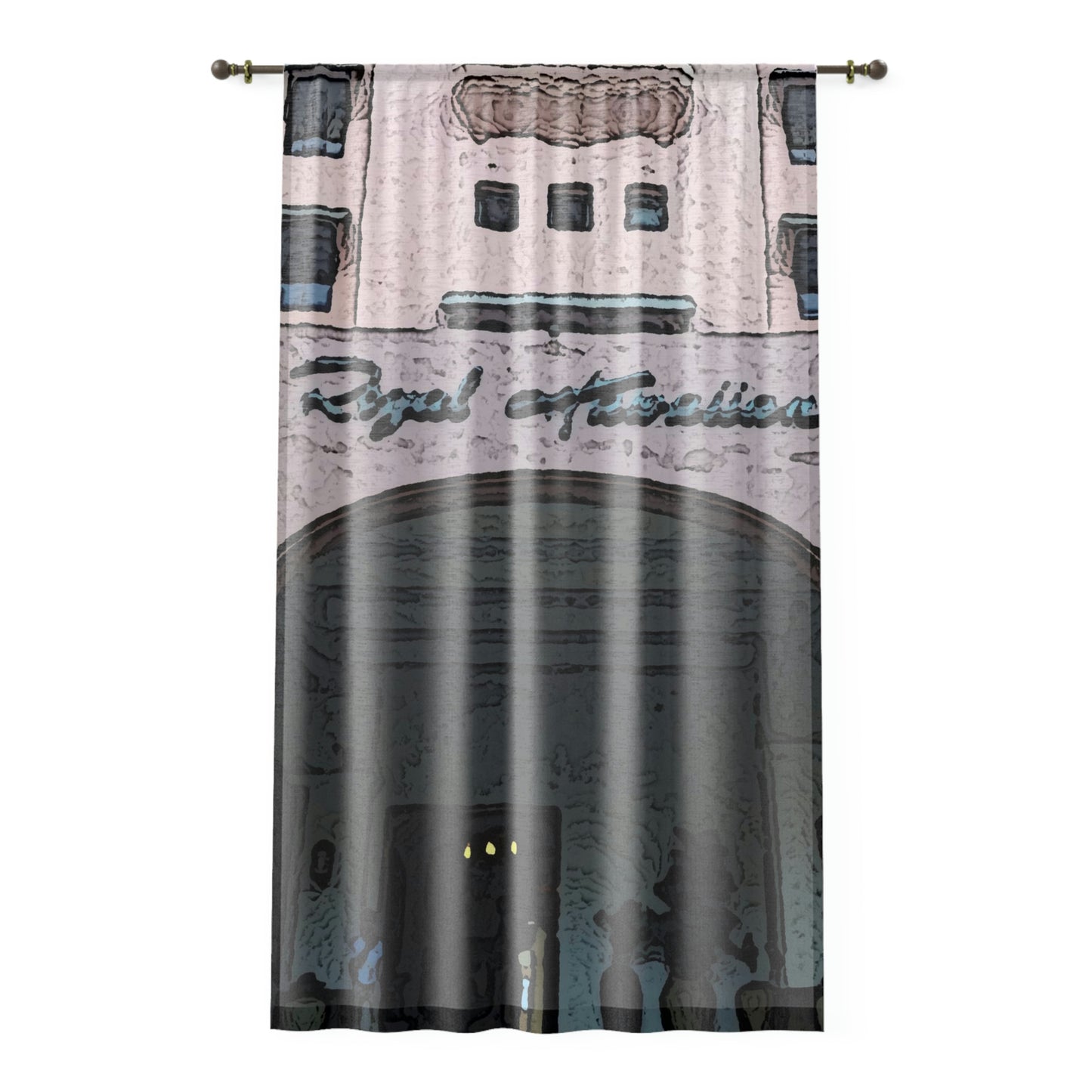 Window Curtain ...  "La Grande Entree" At: 'The Pink Palace' ... The Royal Hawai'ian ... Honolulu, HI ... '27Oct2014' ... Original Works ...