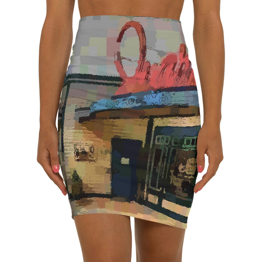 Women's Mini Skirt ...  In-A-Hurry & Stressed? ... Remember: Keep "Clam" ... Clam_Happy ...  'Ivars: Seattle Waterfront' ... Personal Archives ... Original Works ...