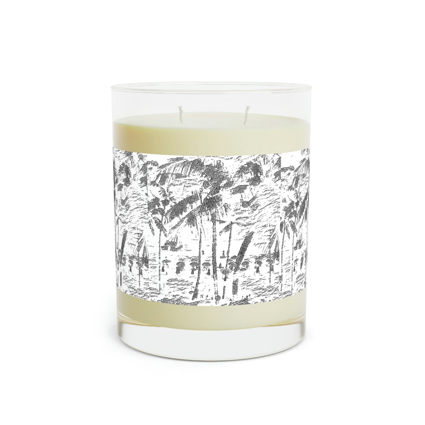 Scented Candle - Full Glass, 11oz ... "The Royal Hawai'ian: Waikiki Beach_Beach" ... Honolulu, HI ... Ocotber 2014 (Halloween) ... Original Works ...