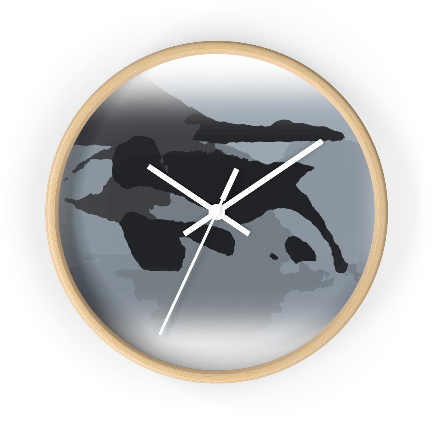 Wall clock ...  'Right Next To Us ... Whale Watch Salish Sea' ... Summer 2012 ... Friday Harbor, San Juan Island, WA ...