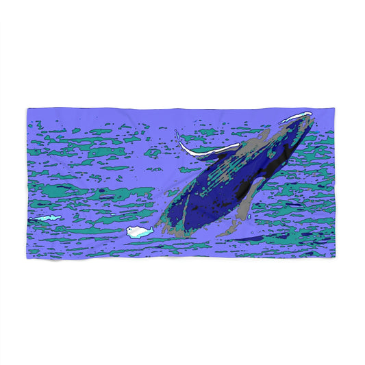 Beach Towel ... Baby Humpback Breaching ... Maui, HI: April 2022 ... "Family Archives: KPH" ... Original Works ...