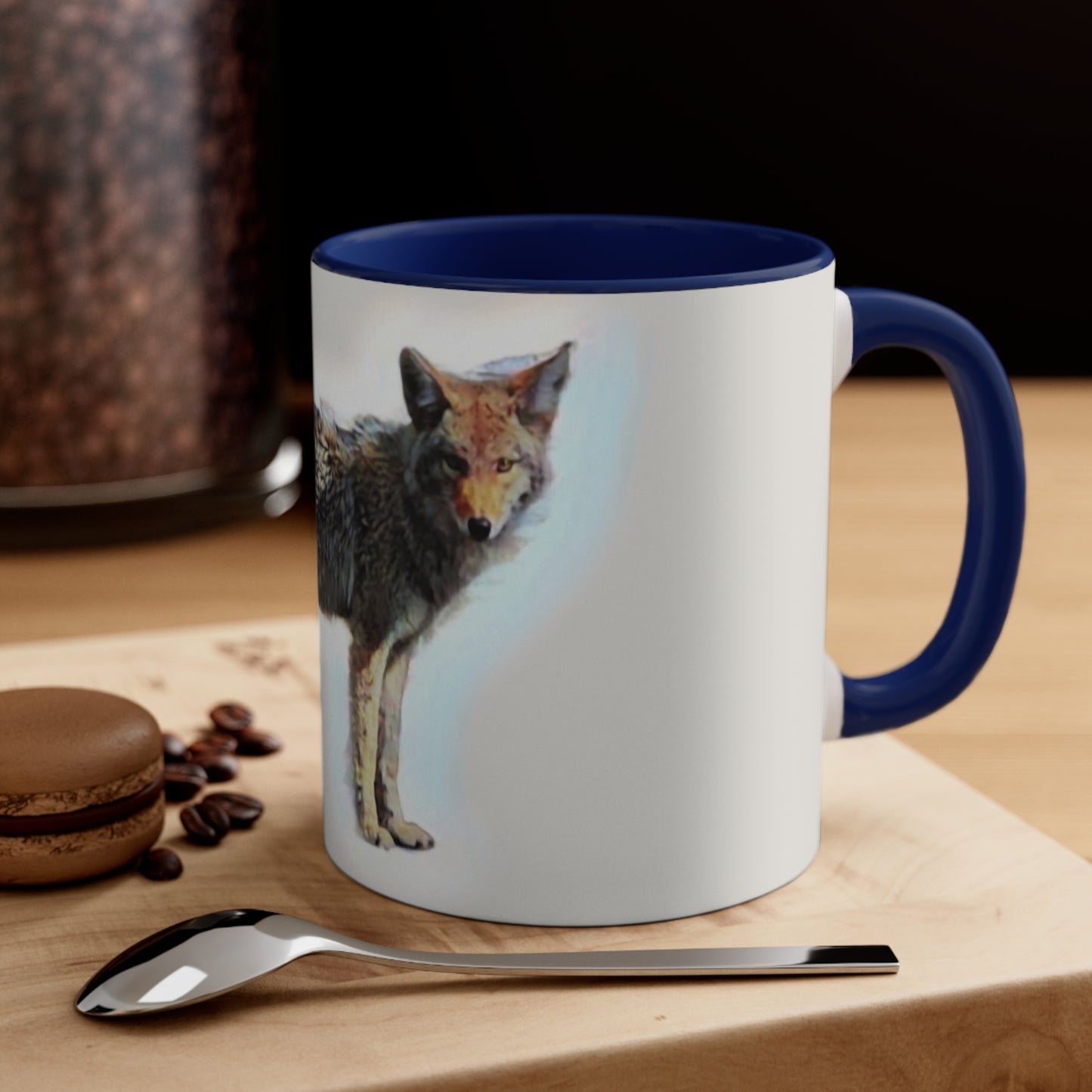 Accent Coffee Mug, 11oz ... Coyote ... "Yosemite Valley: Circa May23 ... KPH Base Photo" ... Original Works ...