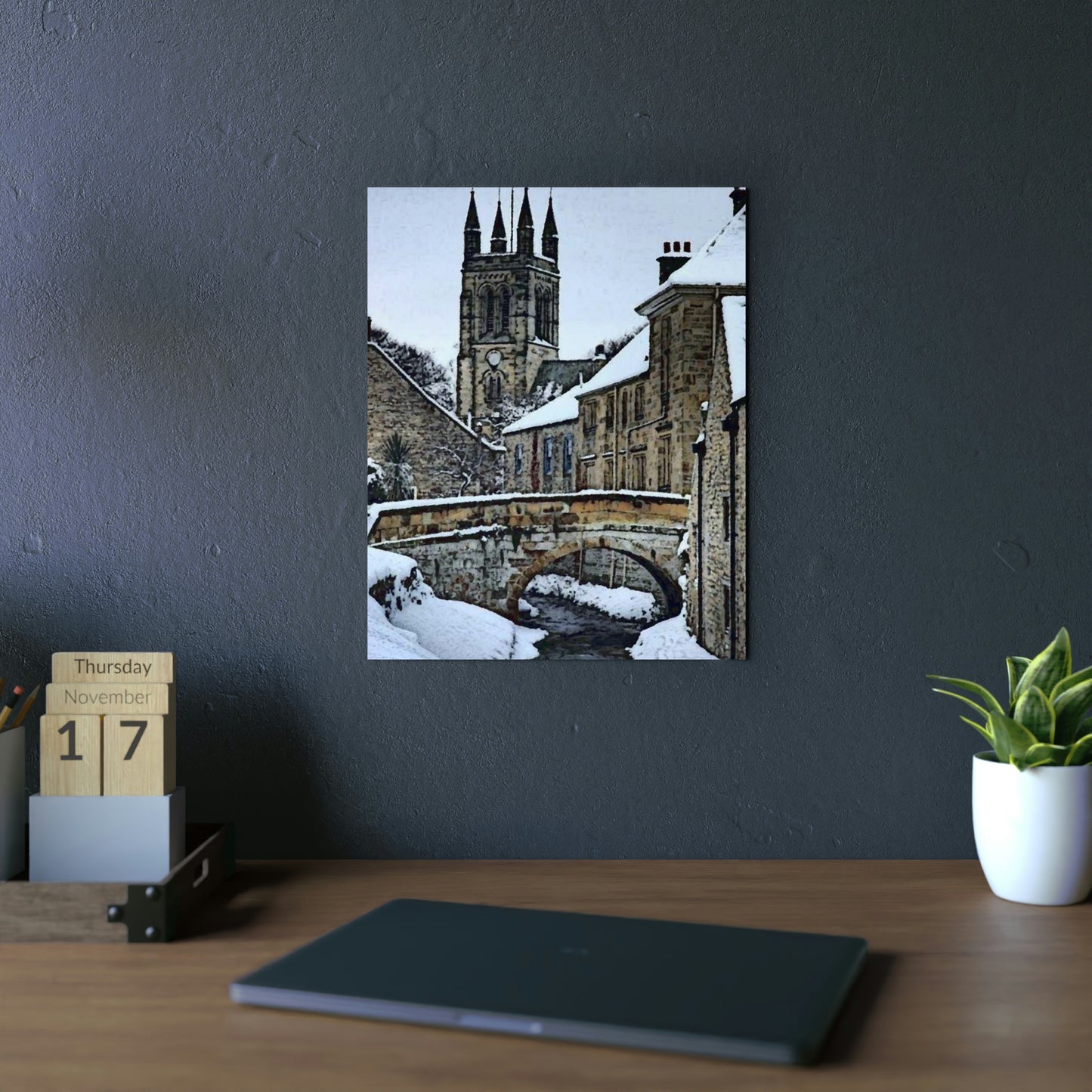 Aluminum Composite Panels ... A Bridge, A Canal, A Cathedral ... "To Stroll Over-Through-And-By" ... Central England: Circa 2005 ... Original Works ...