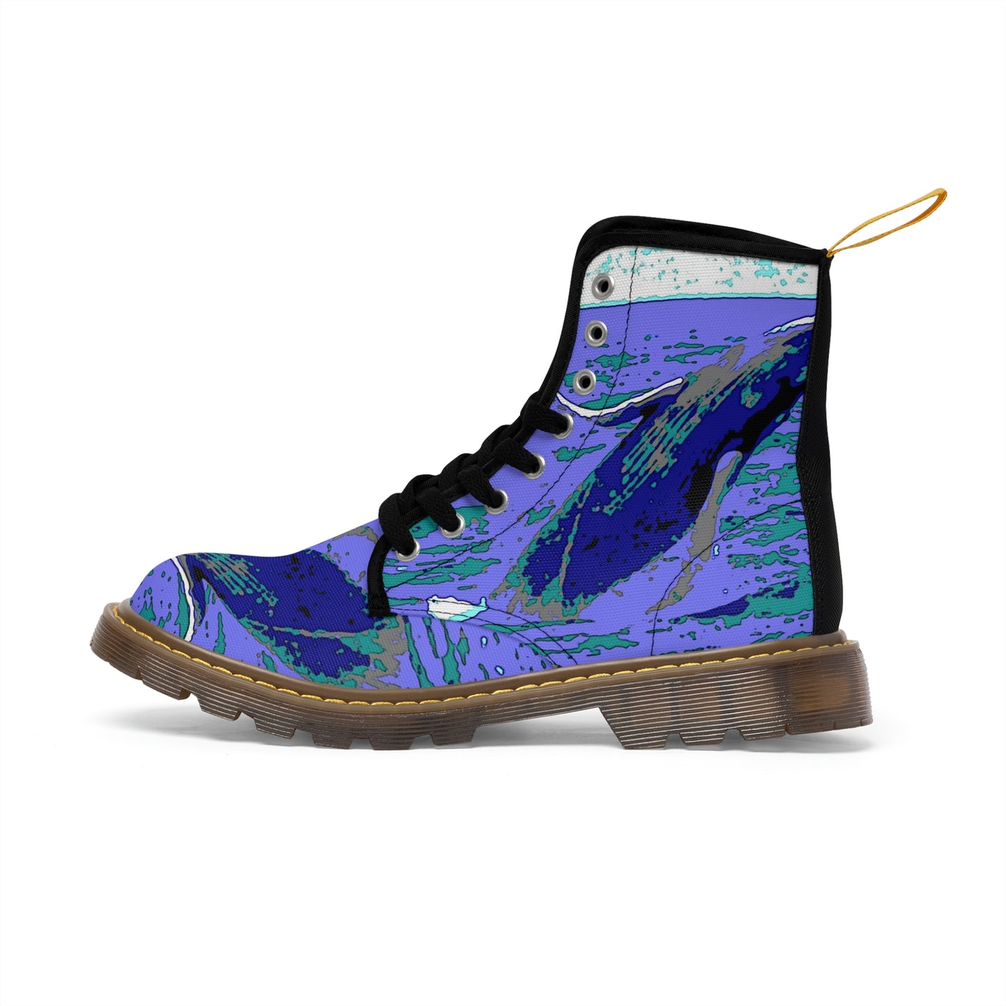 Men's Canvas Boots... Baby Humpback Breaching ... Maui, HI: April 2022 ... "Family Archives: KPH" ... Original Works ...