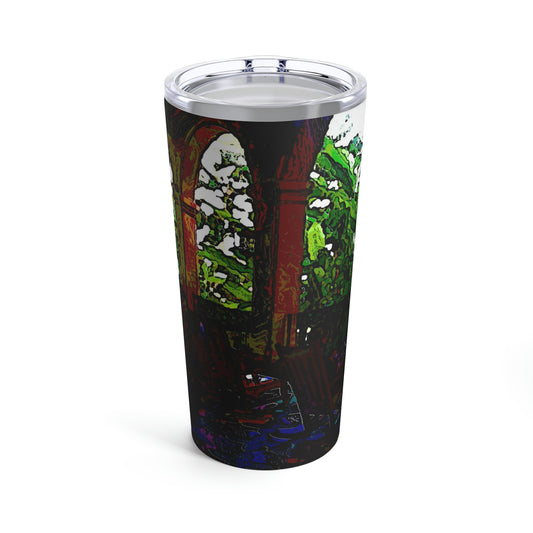Tumbler 20oz ... Lanai & Rocking Chairs At: 'The Pink Palace' ... The Royal Hawai'ian ... Honolulu, HI ... '27Oct2014' ... Original Works ...