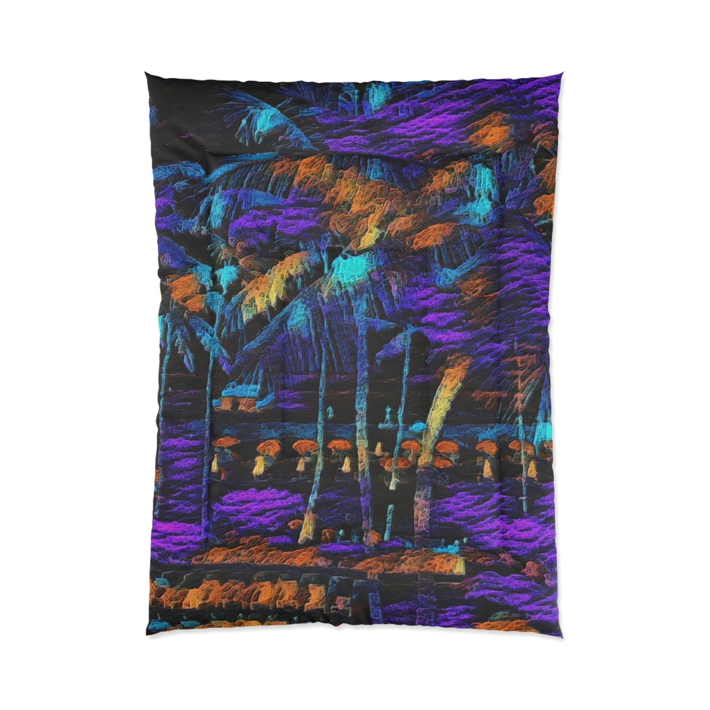 Comforter ... "The Royal Hawai'ian: Waikiki Beach_Beach" ... Honolulu, HI ... October 2014 (Halloween) ... Original Works ...