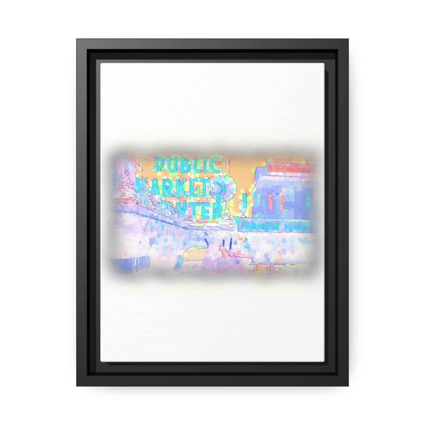 Matte Canvas, Black Frame ... PPM: Pike Place Market ... Original Work ... Winter 2022 ...