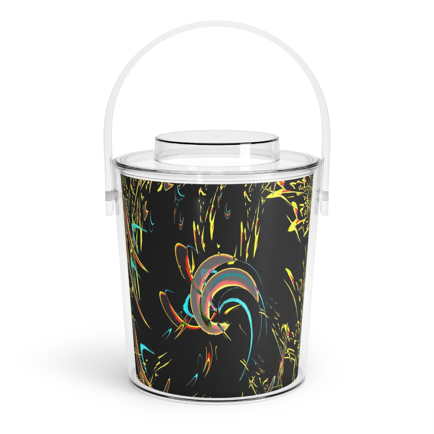 Ice Bucket with Tongs ... "Waning Moon" ... Central Idaho ... October 2022 ... Rendering Time: 22 Hours ... Original Works ...