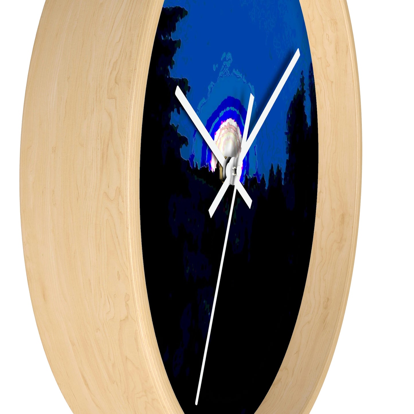 Wall clock ... "The Road Home" ...' Over The River & Through The Woods To? ...' ... Moonscape Near Elk City, Idaho ... Original Works ... 5Jan23 ...