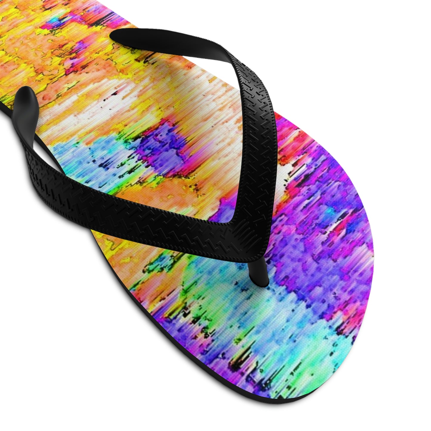 Unisex Flip-Flops ... "And 'I' Left His Dead A_s There By The Side-of-The-Road" ... Original Works ... (Grateful Dead: Me-And-My-Uncle)