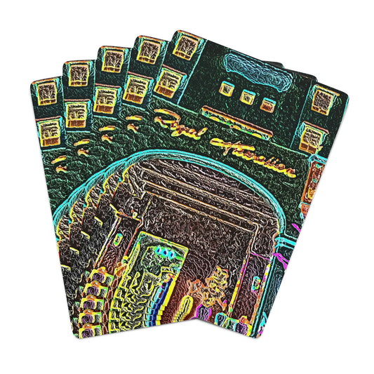 Custom Poker Cards ... "La Grande Entree" At: 'The Pink Palace' ... The Royal Hawai'ian ... Honolulu, HI ... '27Oct2014' ... Original Works ...