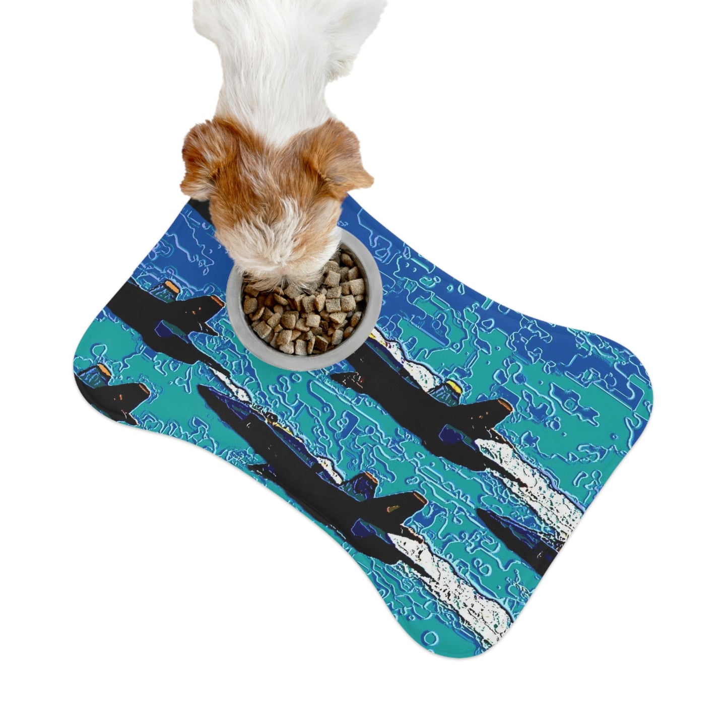 Pet Feeding Mats ... Seattle Seafair ..."Blue Angels Run Over Lake Washington" ... Circa Mid 1980's ... Dr FJ Holt ... Original Works ...