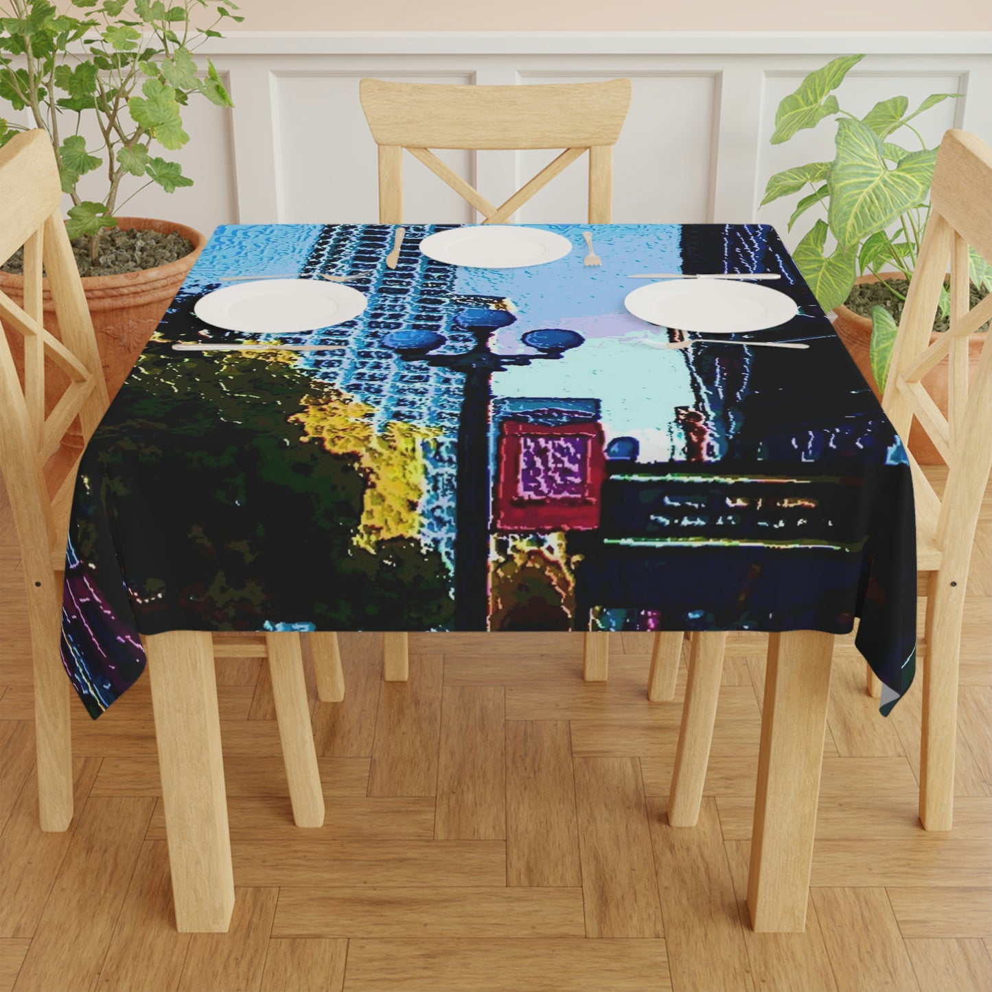 Tablecloth ...  Pioneer Square & Smith Tower ... 'That World Famous View' ... Colleague Supplied Photo ... Original Works ...