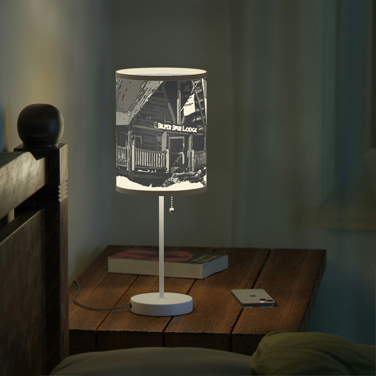 Lamp on a Stand, US|CA plug ... A Beautiful Lodge & Back-Country Outfitter In A Mountain Town ... 'Dixie, Idaho, November 2022' ... Original Works ...