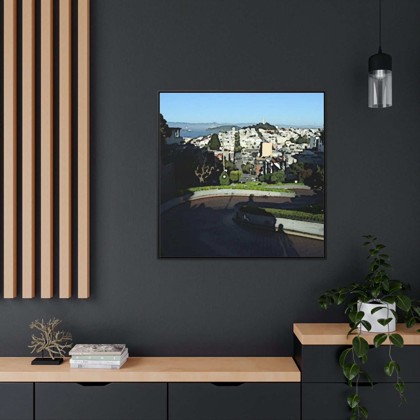 Gallery Canvas Wraps, Square Frame ...  "Lombard Street San Francisco, CA, USA" ... Family Archives 1970's ... Original Works ...